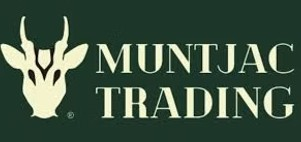 Muntjac Trading logo on a green background