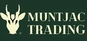 Muntjac Trading logo on a green background