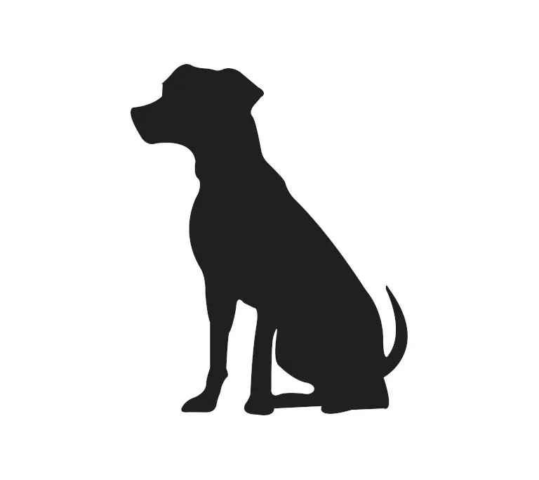 Dog silhouette icon